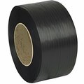 Pac Strapping Products 9900'' x 1/2'' Black Polypropylene Strapping Coil with 8'' x 8'' Core 442SPP9900B